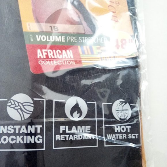 New X-pression Volume Pre-Stretched 48" Braid Hair African Collection Colour 1B - Picture 4 of 6